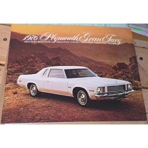 1976 Plymouth Gran Fury Sales Brochure Brougham Custom Suburban Wagon Mopar